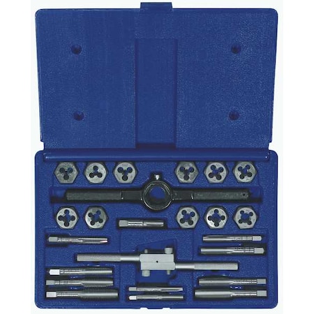 Irwin Tap and Die Set, 24 pc, High Carbon Steel 24614