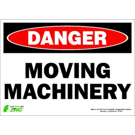 Zing Danger, Moving Machinery, 14" W x 10" H, Rectangle, Polyester 2108S