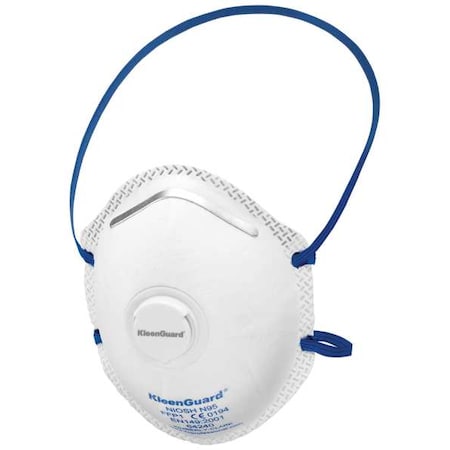 Jackson Safety Disposable Respirator, N95, Molded, Dual, Non-Adjustable, Metal Nose Clip, M 64240