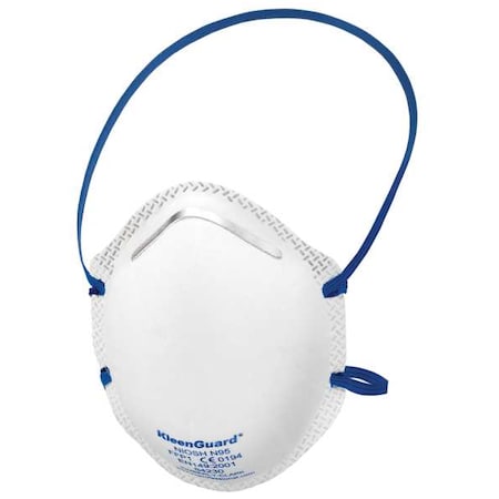 Jackson Safety Disposable Respirator, N95, Molded, Dual, Non-Adjustable, Metal Nose Clip, M 64230