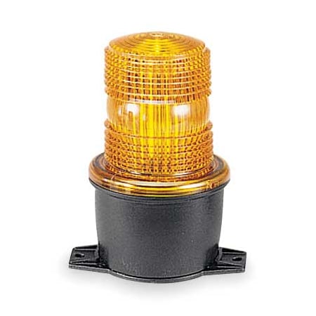 Federal Signal Low Profile Warning Light, Strobe, Amber LP3T-012-048A
