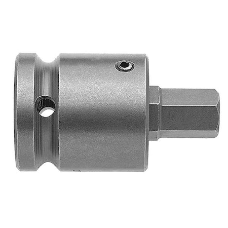 Apex Tool Group 3/8 in Drive Hex Socket Bit SAE 1/4 in Tip, 2 1/4 in L SZ-14