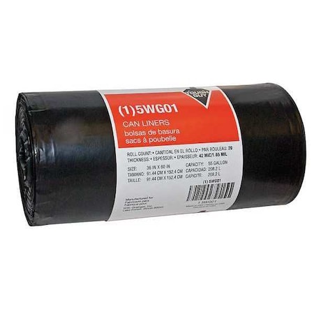 52 gallon trash bolsas