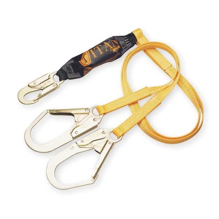 Miller Shock-Absorbing Lanyard, 6 ft., Gold T6122/6FTAF