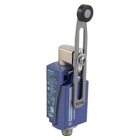 Telemecanique Sensors Limit Switch, Adjustable Roller Lever, Rotary, 1NC/1NO, 4A at 240V AC, Actuator Location: Side XCKD2145M12