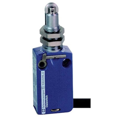 Telemecanique Sensors Limit Switch, Plunger, Roller, 1NC/1NO, 6A at 240V AC, Actuator Location: Top XCMD21F2L1