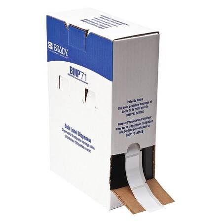 Brady Label Cartridge, White, Labels/Roll: 1000 BM71-20-424