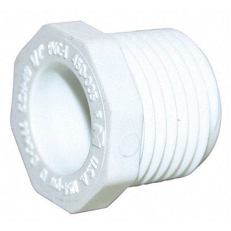 Charlotte Pipe And Foundry PVC Hex Head Plug, MNPT, 1" Pipe Size 450-010