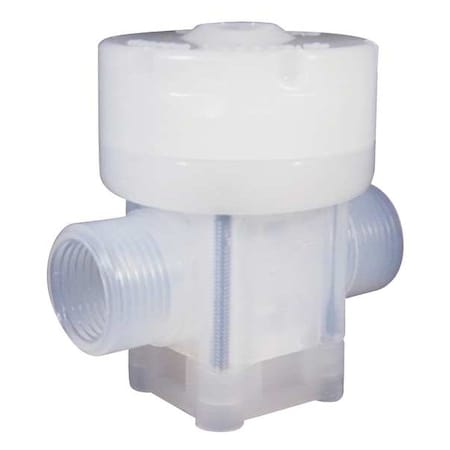 Parker Diaphragm Valve, 1/4 In., FNPT, 0.6Cv, PFA PV-10-1144-02