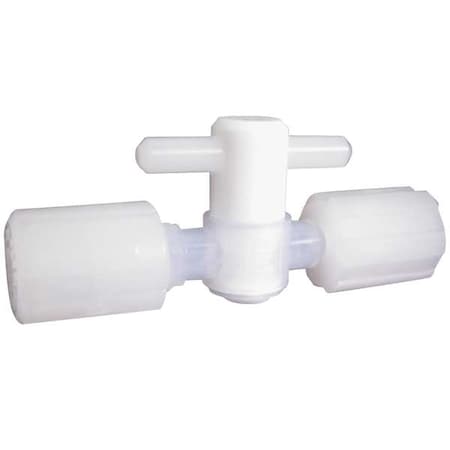 Parker Stopcock, Compression, 1/4", PFA MV-14-003