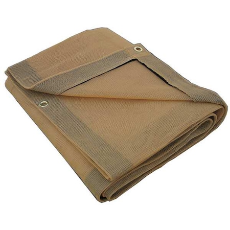 Zoro Select Standard Duty Tarp, 12 x 20 ft, 10 Mil, Tan, Polyethylene 5WUE1