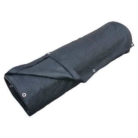 Zoro Select Tarp, Not Applicable, Black, High-Density Polyethylene 5WUE5
