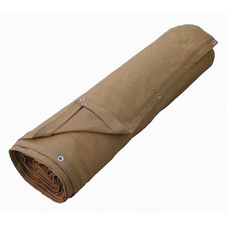 Zoro Select Tarp, Not Applicable, Tan, High-Density Polyethylene 5WUE6