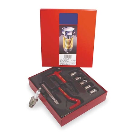 Recoil Free-Running Helical Insert Repair Kit, Helical Inserts, M18-1.50, Plain 18-8 Stainless Steel 38180