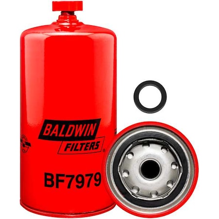 Baldwin Filters Fuel Filter, 7-31/32x3-23/32x7-31/32 In BF7979