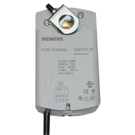 Siemens Electric Actuator, 20 in.-lb., 120VAC GQD221.1U