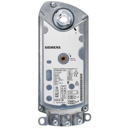 Siemens Electric Actuator, 53 in.-lb., 24VAC/DC GND121.1U