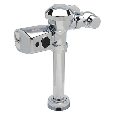 Zurn Toilet Automatic Flush Valve, 1.28 gpf gpf, Polished Chrome, 1 in, 1 1/2 in Spud Coupling ZER6000PL-HET-CPM
