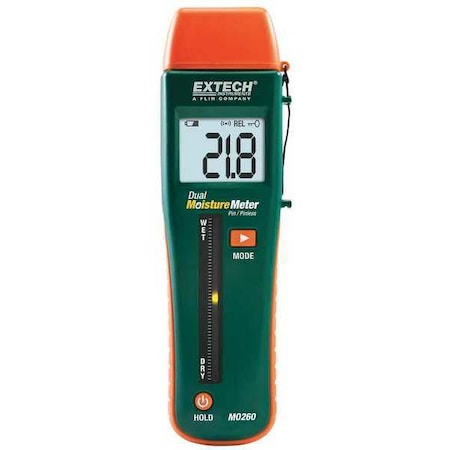 Extech Pin/Pinless Moisture Meter MO260
