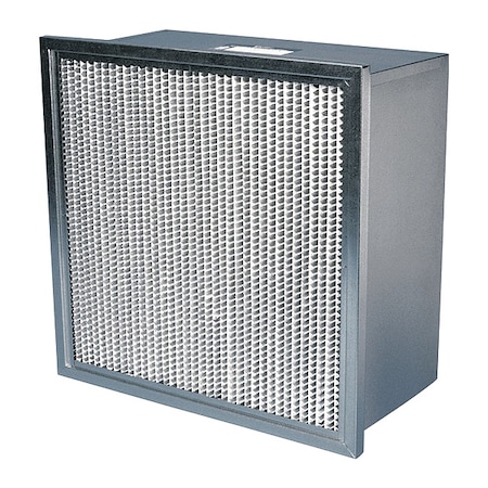 Air Handler Cartridge Air Filter, 24 in x 24 in x 12 in, MERV 14 5W921