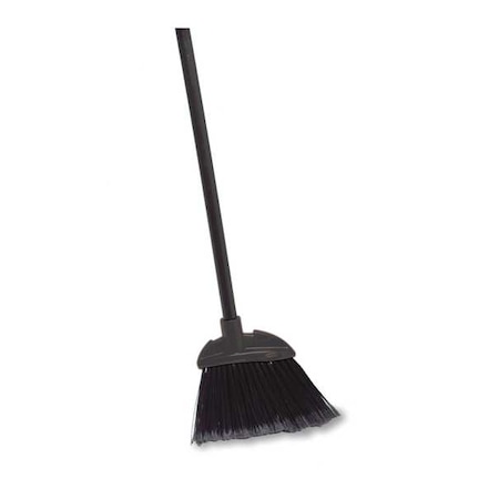 Rubbermaid Commercial 7 7/8 in Sweep Face Lobby Broom, Synthetic, Black FG637400BLA
