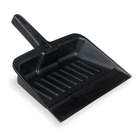 Rubbermaid Commercial Hand Held Dust Pan, Black, Polypropylene, Overall Width: 8 1/4 in FG200500CHAR