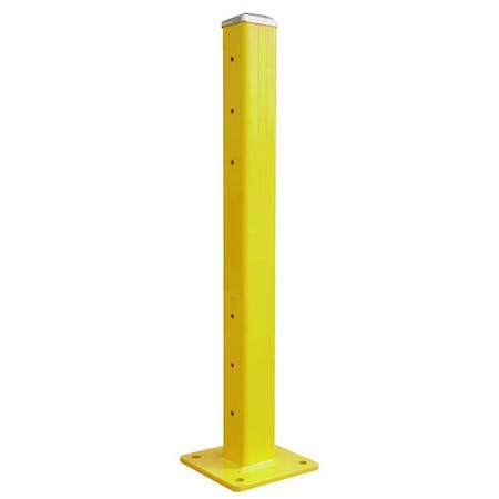 Zoro Select Guard Post, Corner, Double, H42 5/8In 5W810