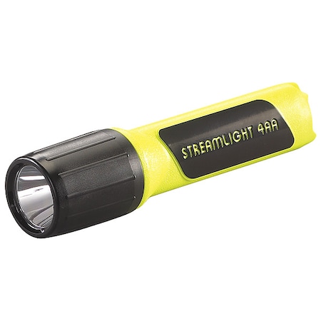 Streamlight 4AA ProPolymer Lux Handheld Flashlight, Yellow, Industrial, 100 lm 68244