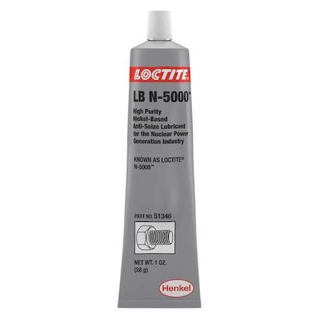 Loctite Anti-Seize, High Purity Nickel, 1 oz. Tube LB N-5000(TM) 234313