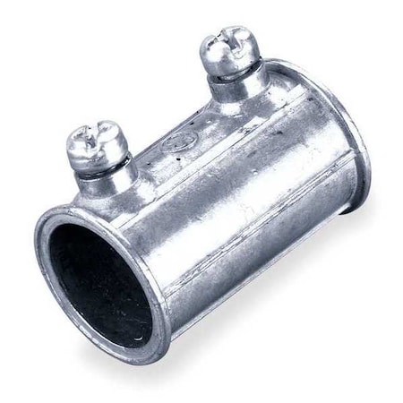 Zoro Select EMT Coupling, 1 in, Set Screw, Zinc Alloy, Plain 5XC17