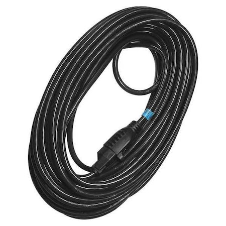 Zoro Select SJTW Extension Cord, 12 AWG, Outdoor, 12/3, 1 Outlets, 5-15R, Black, PVC, 5-15P, 100 ft 5XFP5ID