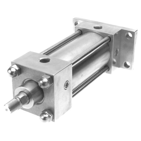Speedaire Air Cylinder, 2 1/2 in Bore, 13 in Stroke, NFPA Double Acting, Stainless Steel . 5PEV5