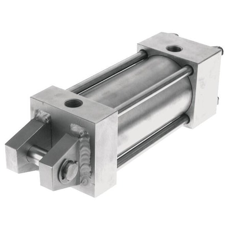 Speedaire Air Cylinder, 3 1/4 in Bore, 16 1/2 in Stroke, NFPA Double Acting, Stainless Steel . 5VDE2