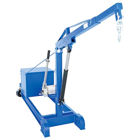 Vestil Mobile Floor Crane, CounterBalance, 2000Lb CBFC-2000