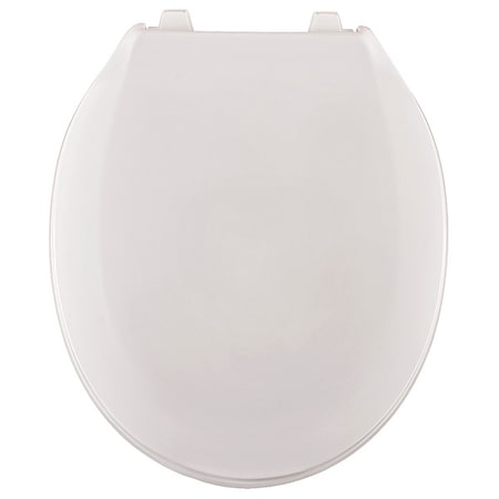 Centoco Toilet Seat With Cover, Toilet Seat, Round, White 440STS-001