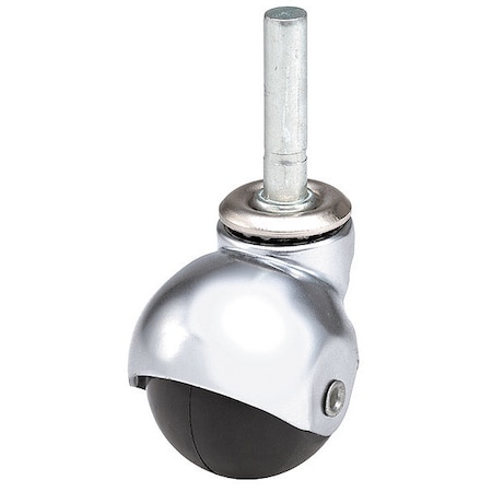 Zoro Select Swivel Stem Caster, Polypropylene, 2 in, 75 lb. 51213