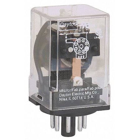 Dayton Plug-In Relay, 120VAC Coil Volts, Octal, 8 Pin, SPDT 5X824
