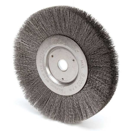Weiler Crimped Wire Wheel Wire Brush, Arbor 93119