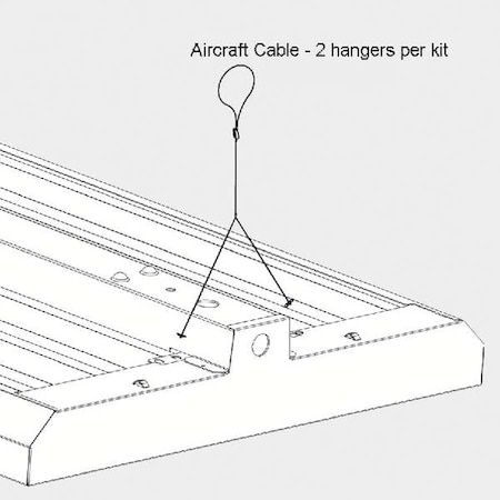 Metal Optics AircraftCableHangKit, FFB;FGB, 10ftL, 1/4"W MHYTGB10 WWGR
