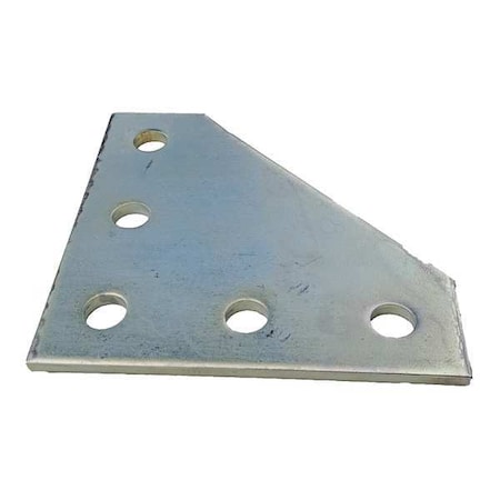 Zoro Select Channel Flat Plate, Silver V353EG