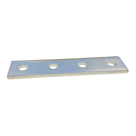 Zoro Select Channel Flat Plate, Silver V355EG