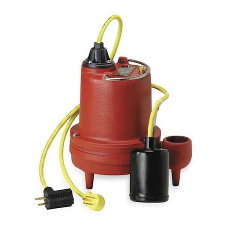 LIBERTY PUMPS 4/10 HP 1-1/2" F High-Temperature Submersible Sump Pump 115 Tether HT41A