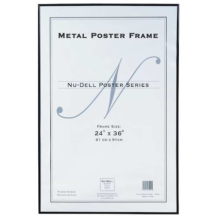 Nudell Metal Poster Frame 24x36 Black 31242
