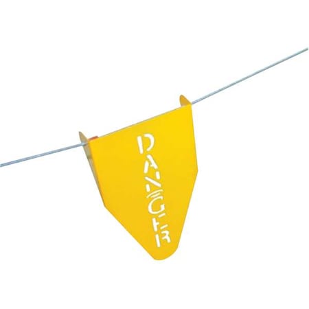 Guardian Stamped Steel Warning Flag, 11-1/2 In. H 15038