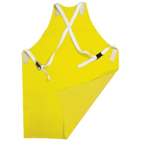 Salisbury Apron, Rubber, 19 oz, 42 in Length, Yellow, Universal APR0