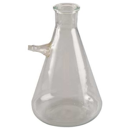 LAB SAFETY SUPPLY Filtering Flask, Side Tube, 125 mL, PK10 5YHK1