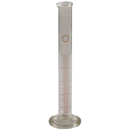 Zoro Select Graduated Cylinder, 2000mL, Glass, Clear 5YHY5