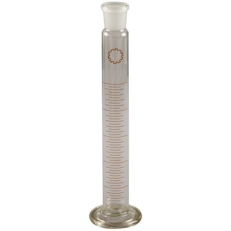 LAB SAFETY SUPPLY Graduated Cylinder, 10mL, Glass, Clear, PK12 5YHY6