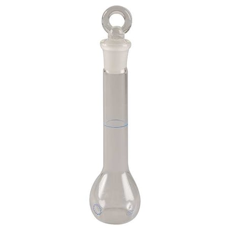 Zoro Select Volumetric Flask, Class A, Glass, 10mL, Pk12 5YHZ4