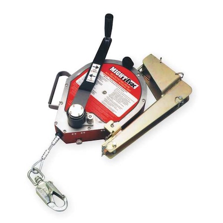 Miller Rescue Self Retracting Lifeline, 100 ft., 310 lb. Weight Capacity, Red MR100GB-Z7/100FT